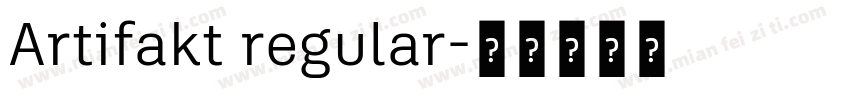 Artifakt regular字体转换